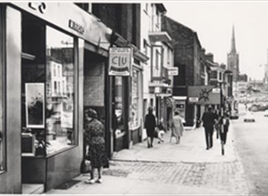 View down Friargate. c. 1960
