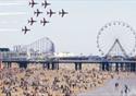 Red Arrows over Central Pier
