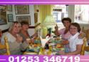 party at dining table
