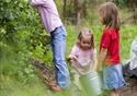 Picking in the organic veg patch